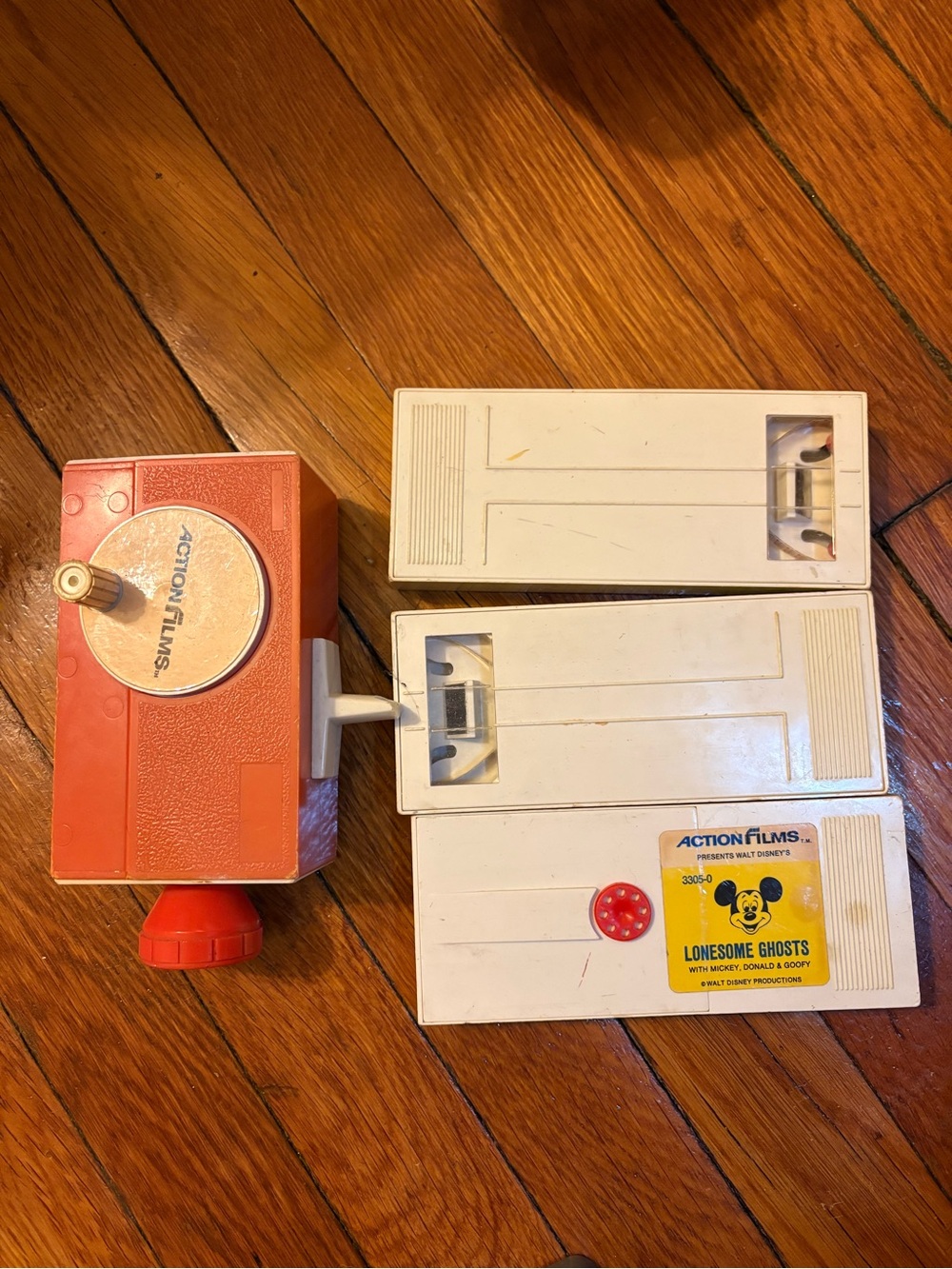Disney Action Flims Movie Projector with Film Cartridges